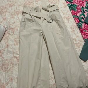 Banana republic white trousers